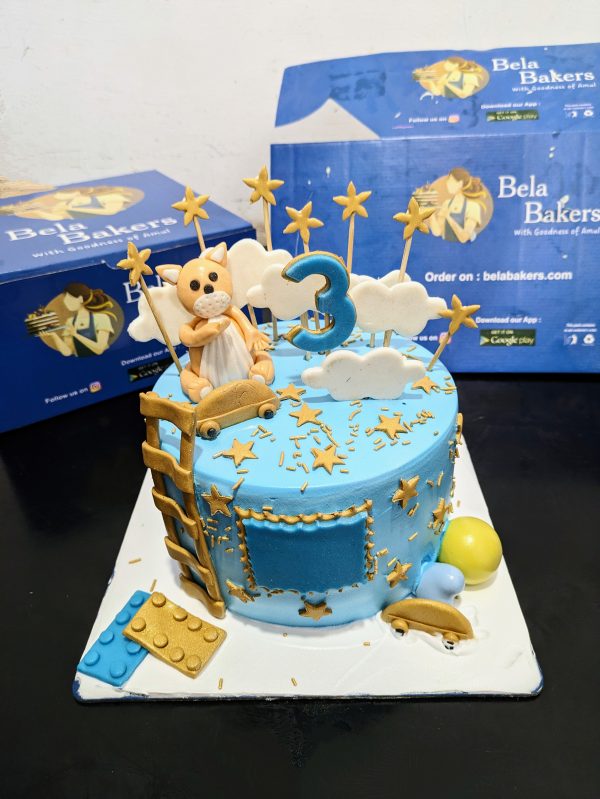 Blue Bear Cake