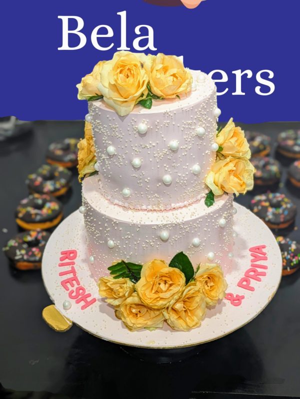 Engagement Flower Cake